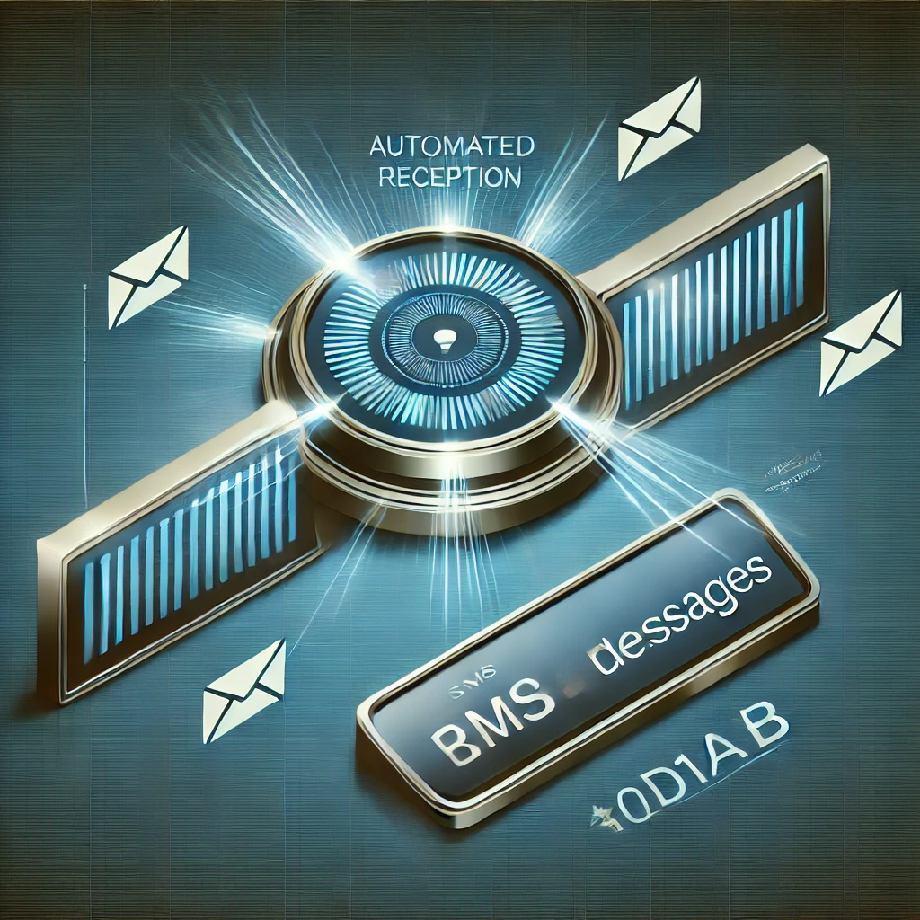 Automated SMS reception icon